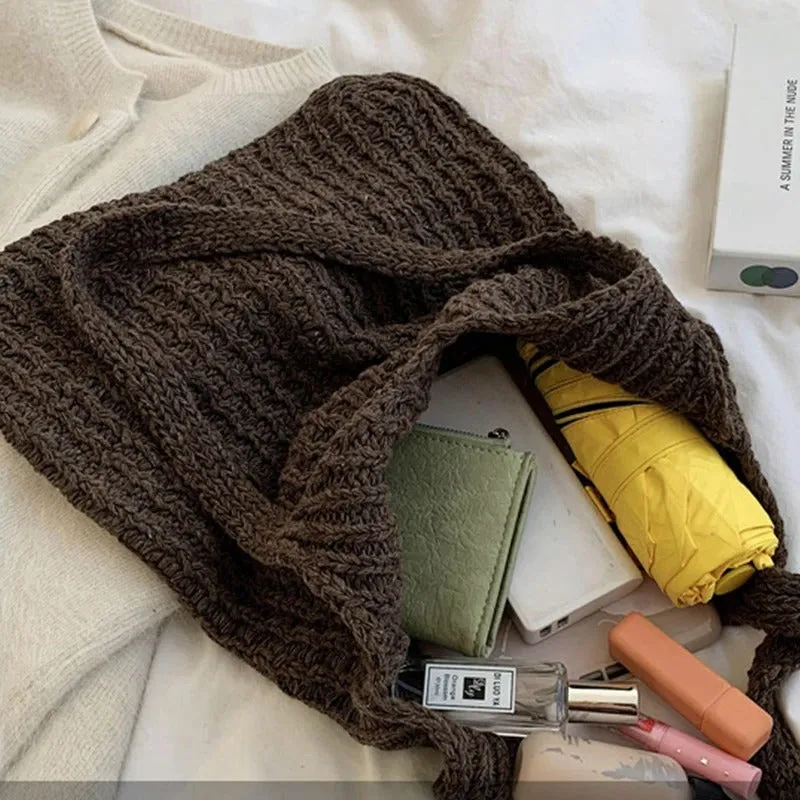 Women's Everyday Lightweight Knitted Shoulder Bags