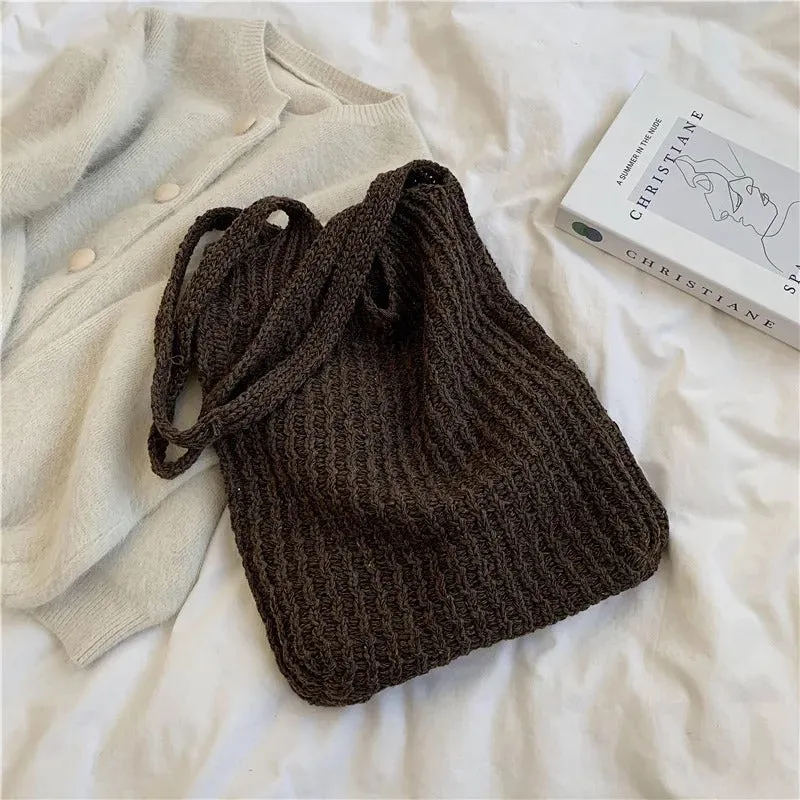 Women's Everyday Lightweight Knitted Shoulder Bags