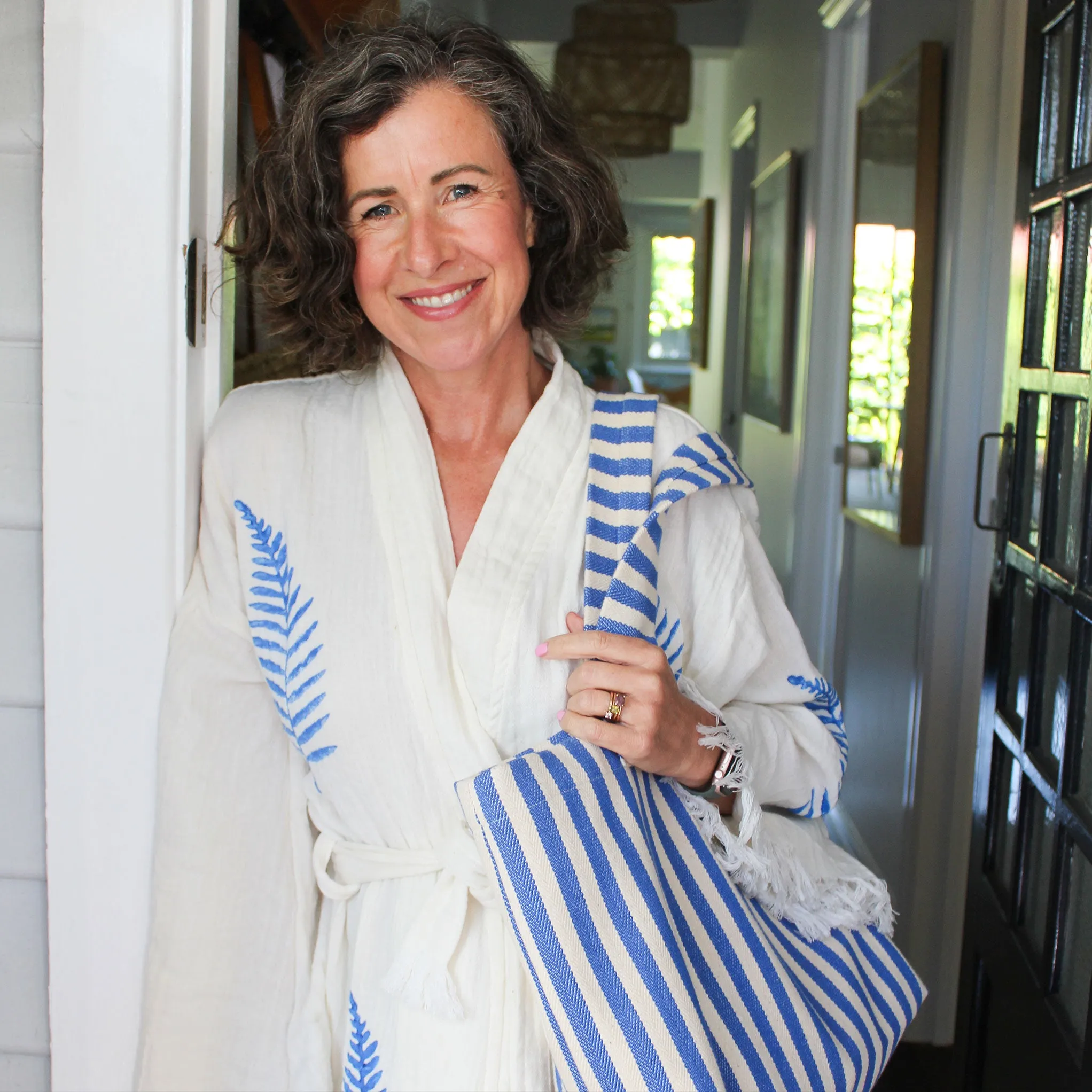 Woven Linen Tote