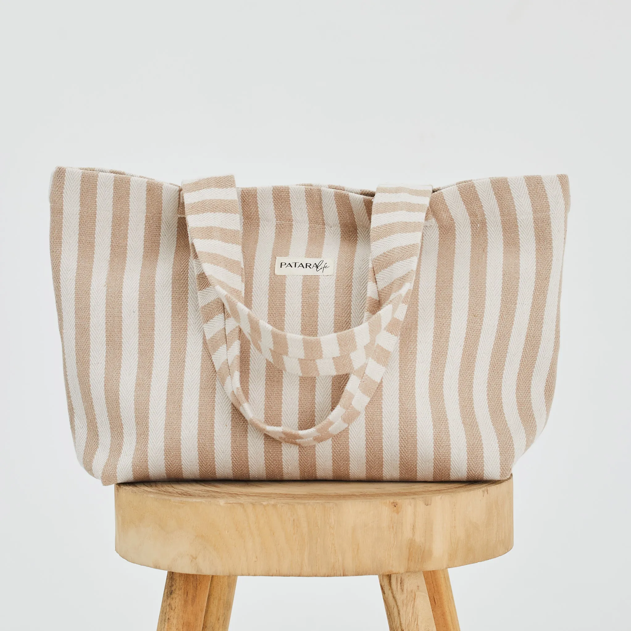 Woven Linen Tote