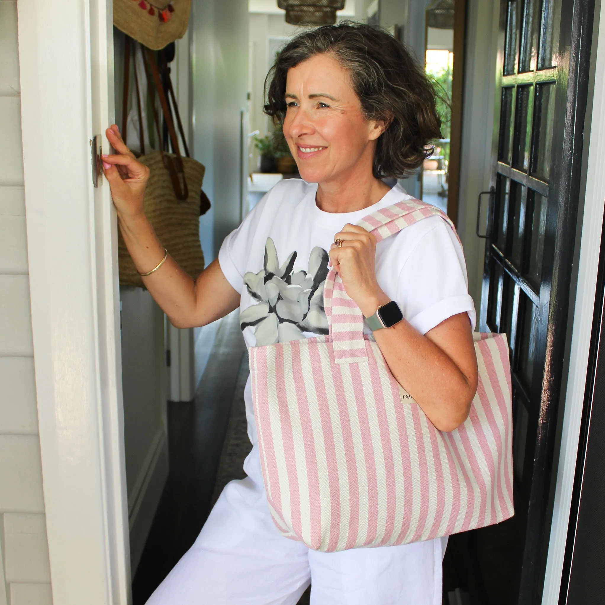 Woven Linen Tote