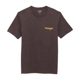 Wrangler Mens Ganache Heather Mountain Rider SS Tshirt